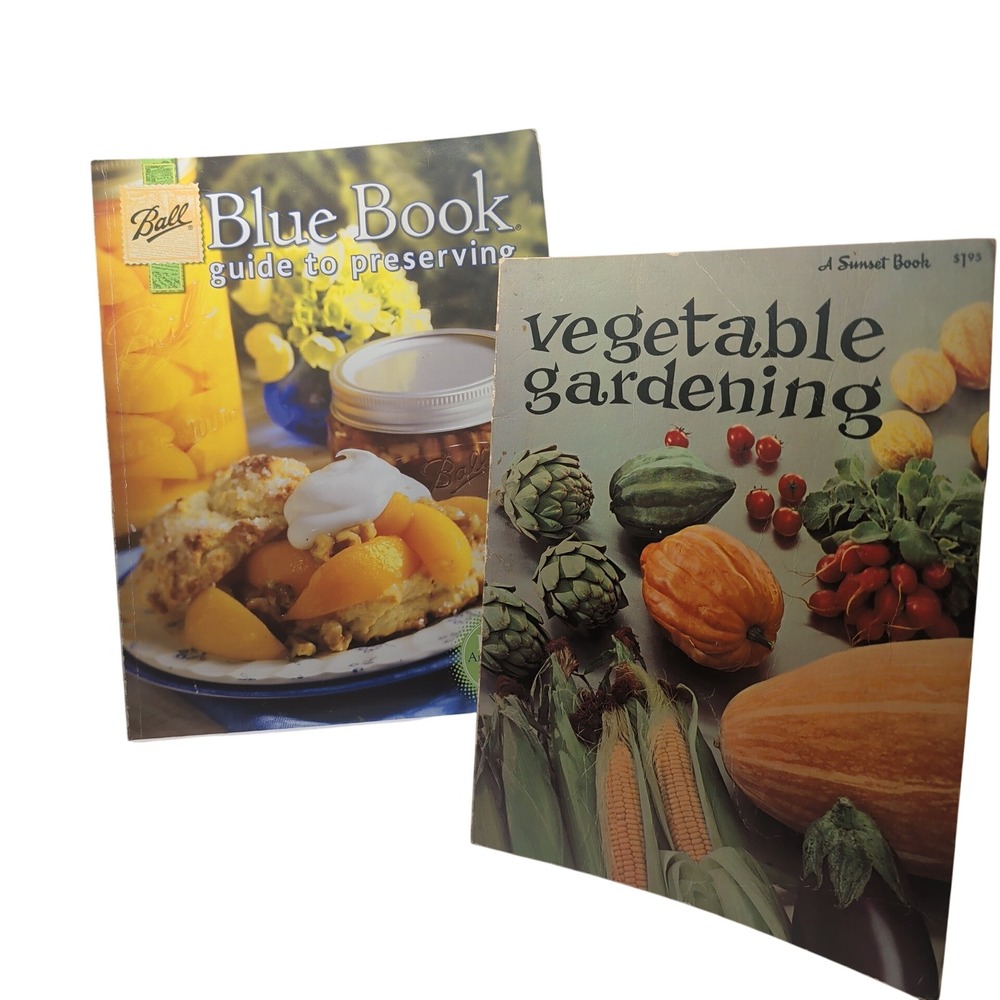 Ball Sunset Books Paperback Blue Book & Vegetable Gardening Set 2pc